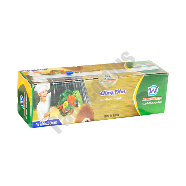 سلفون تیغه پلاستیکی powerwrap عرض 30 سانت ضخامت 12 میکرون طول 220 متر